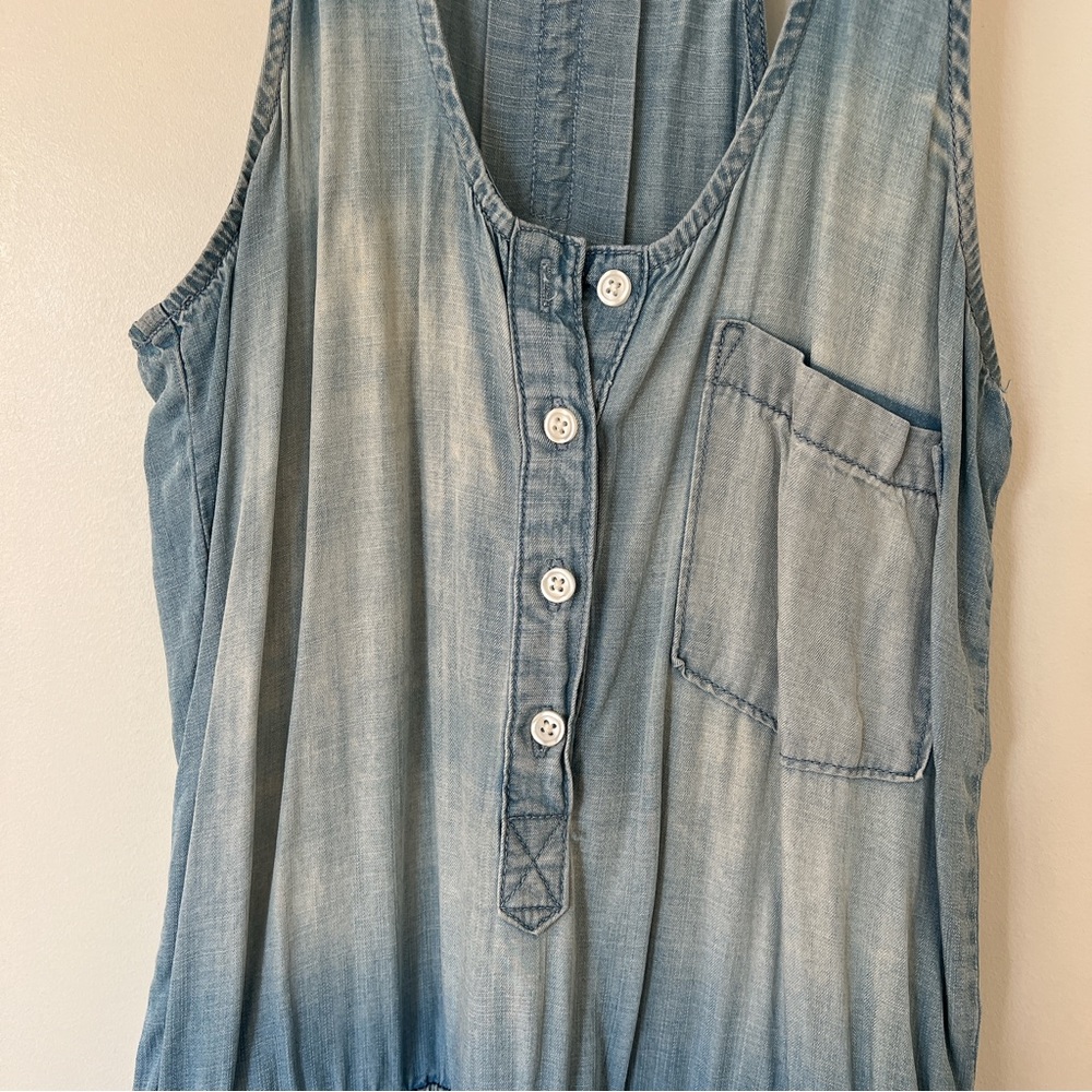 Cloth & Stone denim chambray jumpsuit - Picture 4 of 9